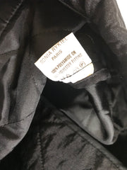Vintage Sonia Rykiel black lightweight quilted fabric backpack. Travel bag. Made in France.