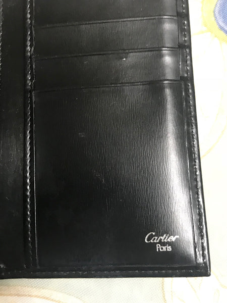 cartier wallet black