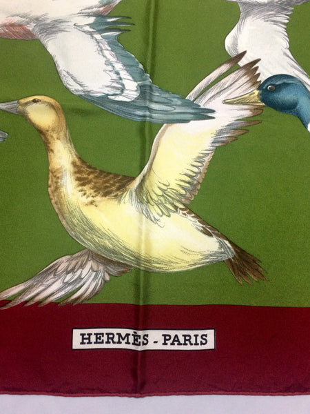 hermes duck scarf