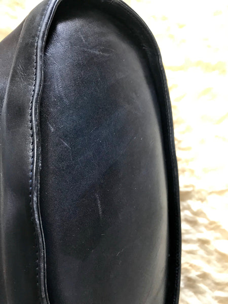 Vintage Salvatore Ferragamo dark navy leather hobo style shoulder bag – eNdApPi ***where you can find your designer vintages.....authentic, and lovable....