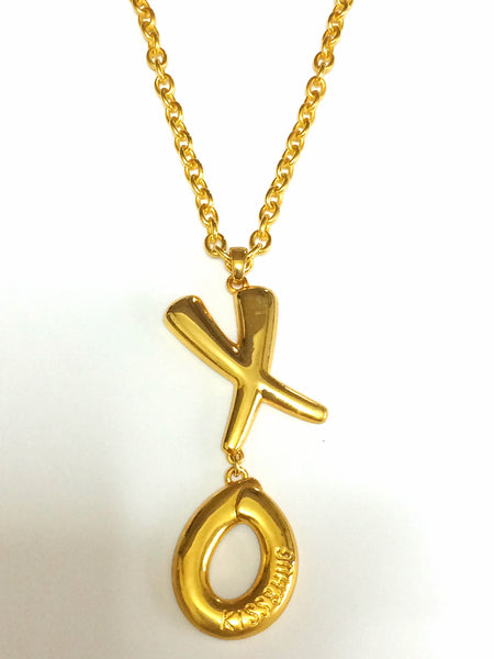moschino letter necklace