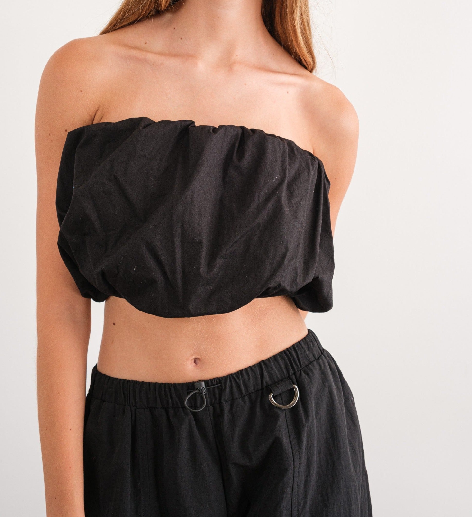 Sadie Scrunchie Crop Top