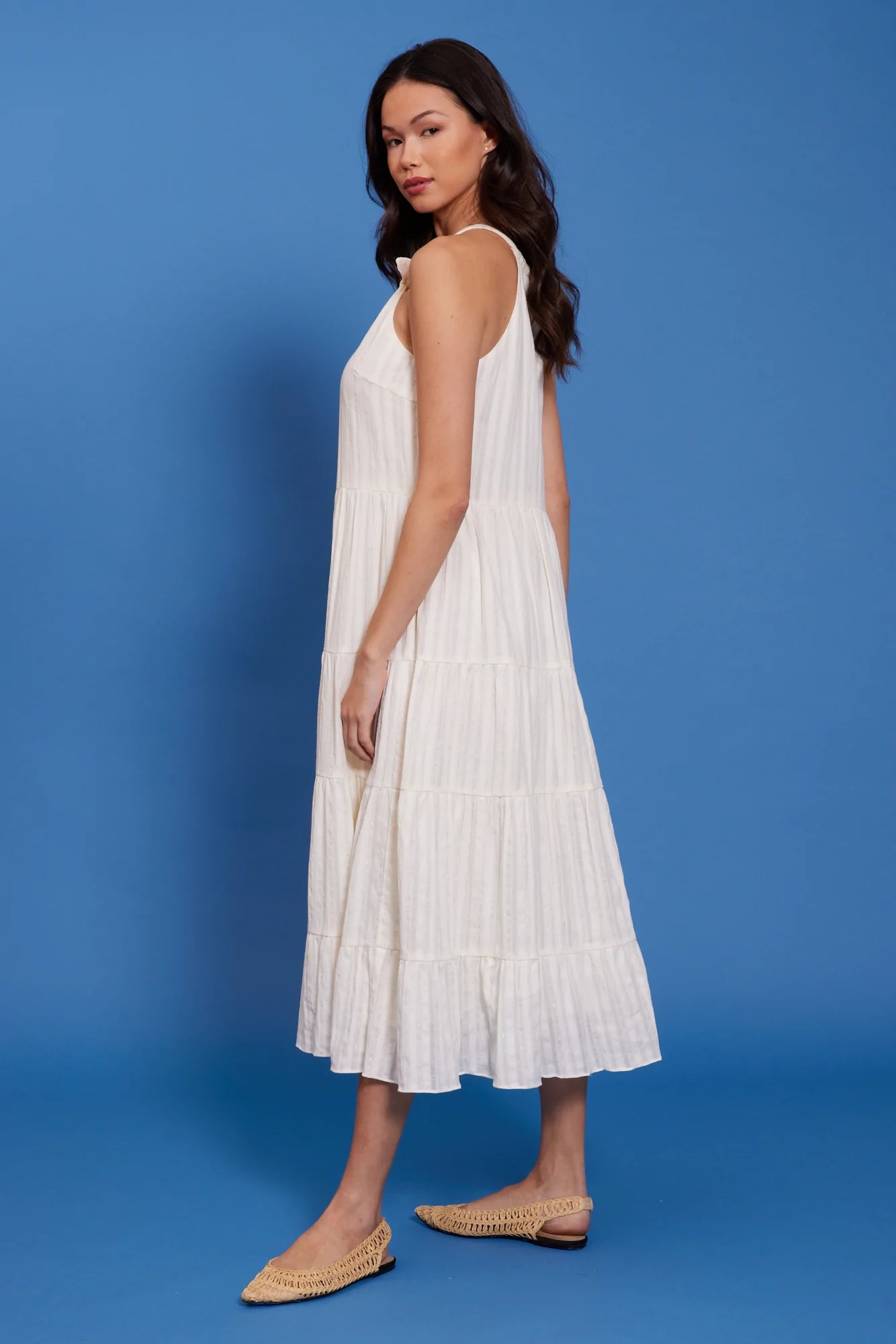 Victoria Tiered Midi Dress