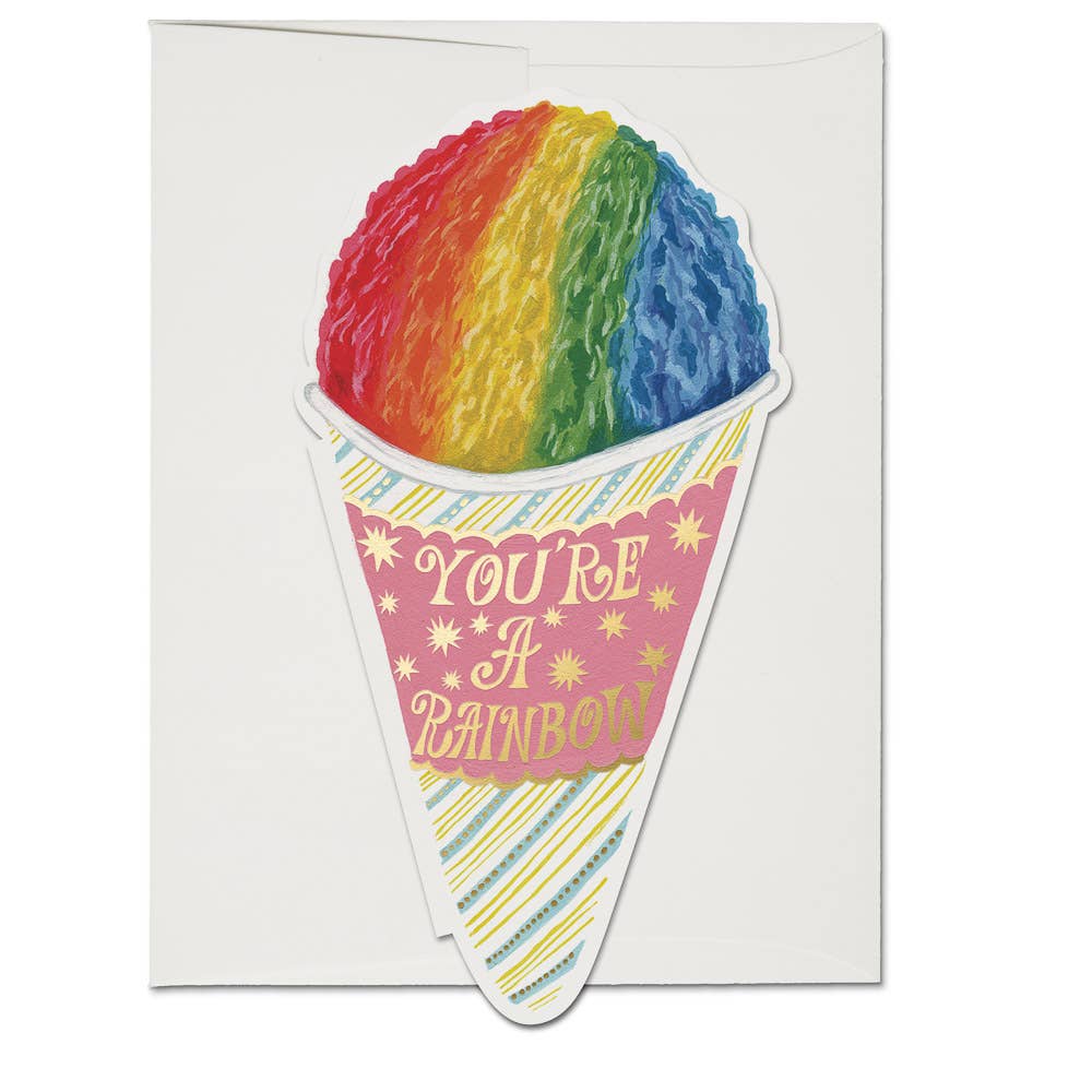Snow Cone Rainbow Card