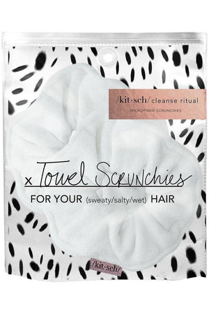 KITSCH - Microfiber Towel Scrunchies - White