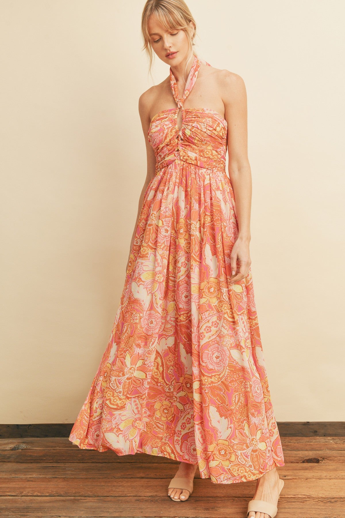 Camille Halter Maxi Dress