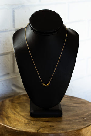 18K Scarlett Gold Bead Necklace