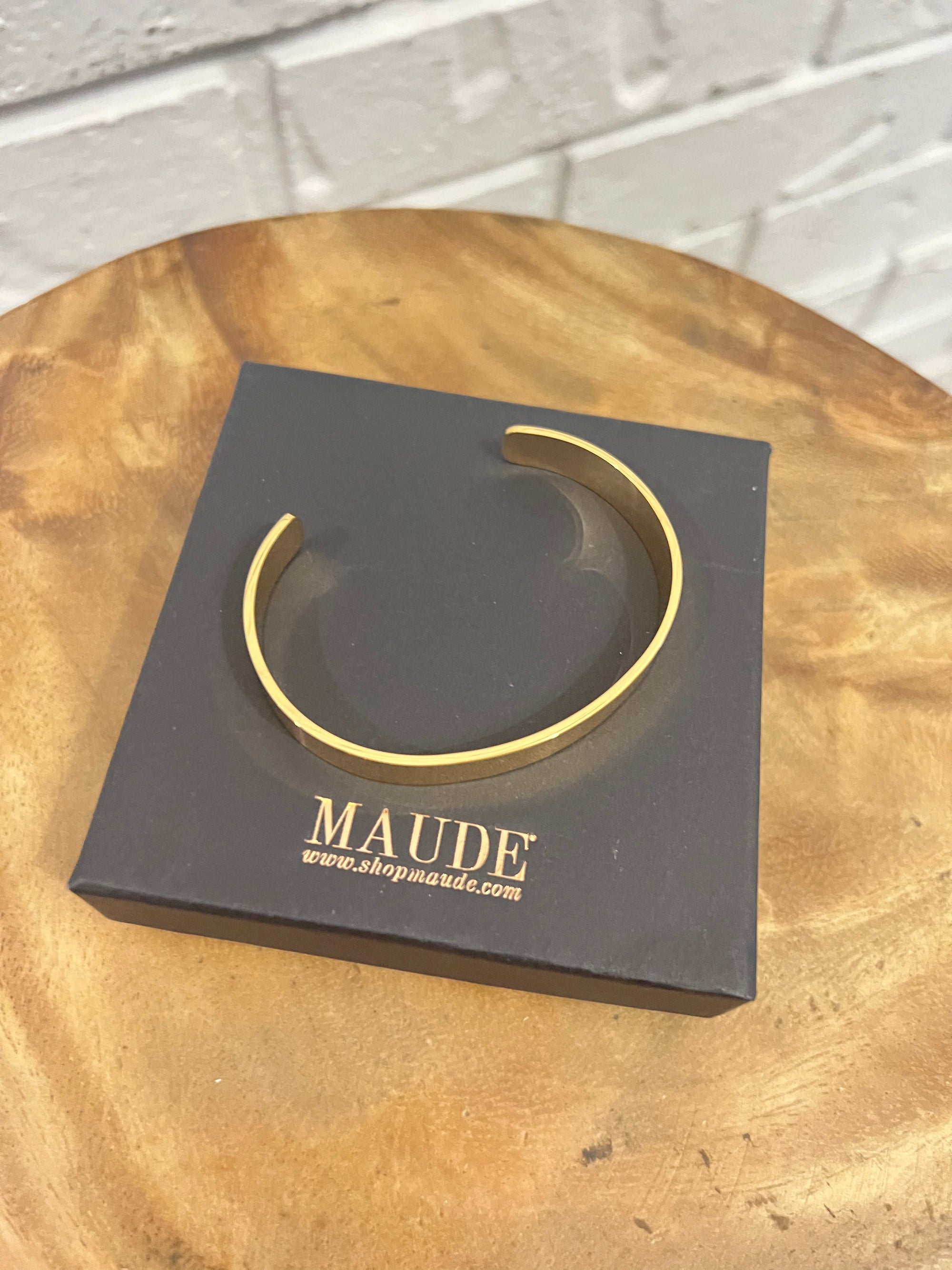 18K Plain Gold Cuff Bracelet