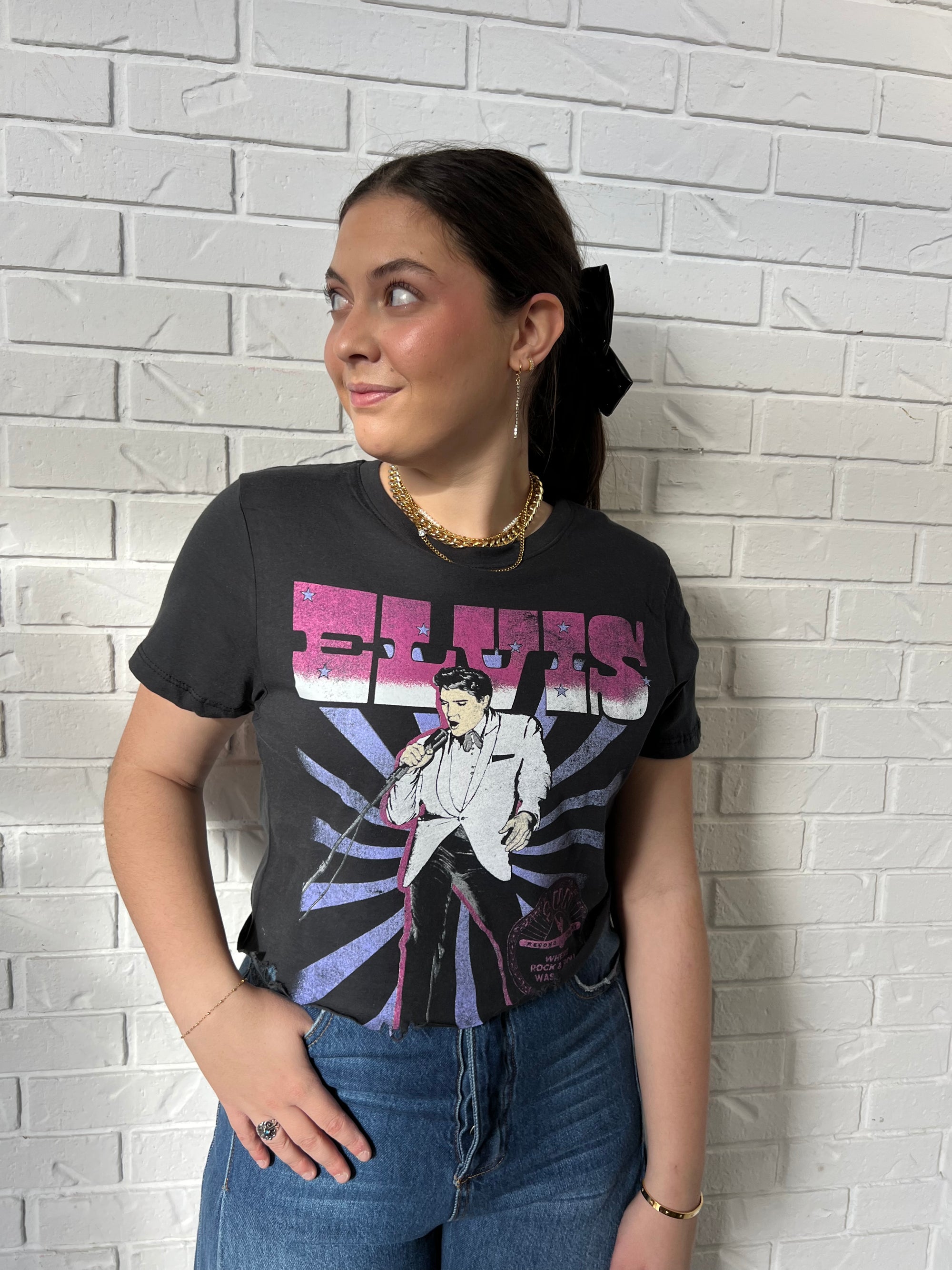 Elvis In Concert Crop Tee