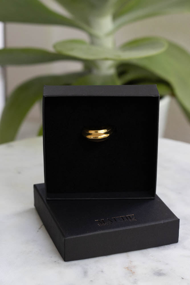 18K Lily Chunky Gold Ring