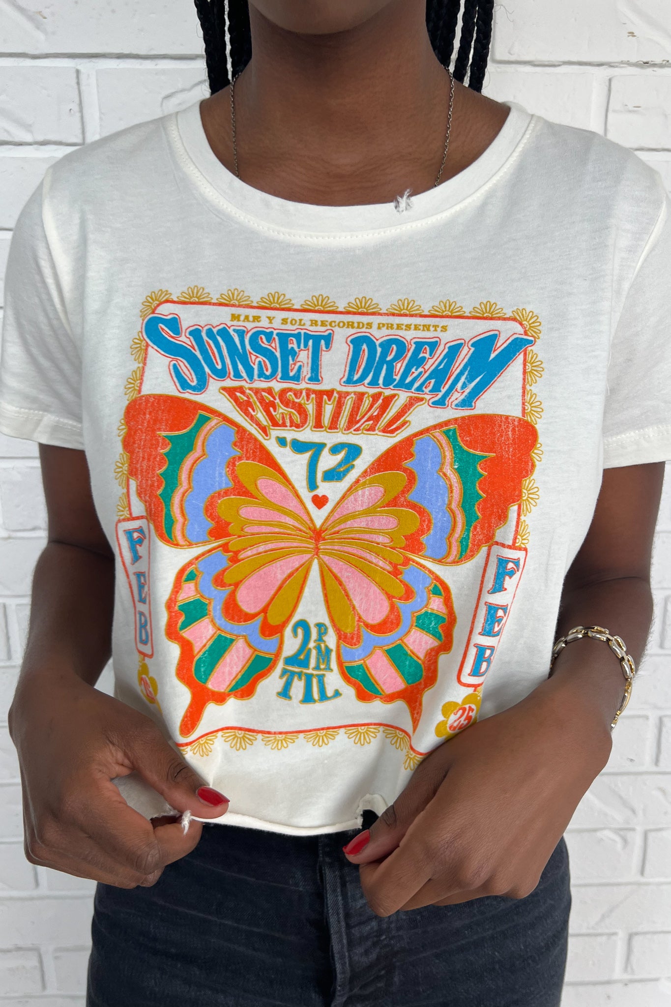 Sunset Dream Festival Crop Tee