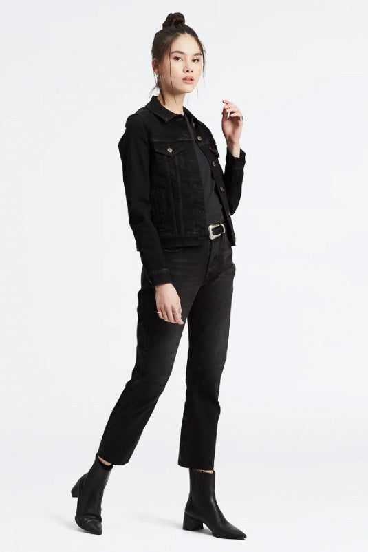 Levi's 501 Original Cropped - Black Heart