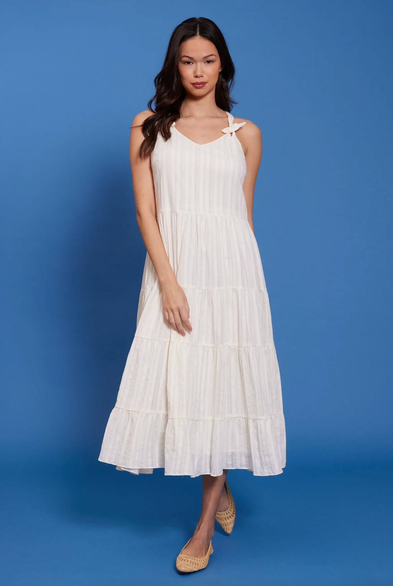 Victoria Tiered Midi Dress