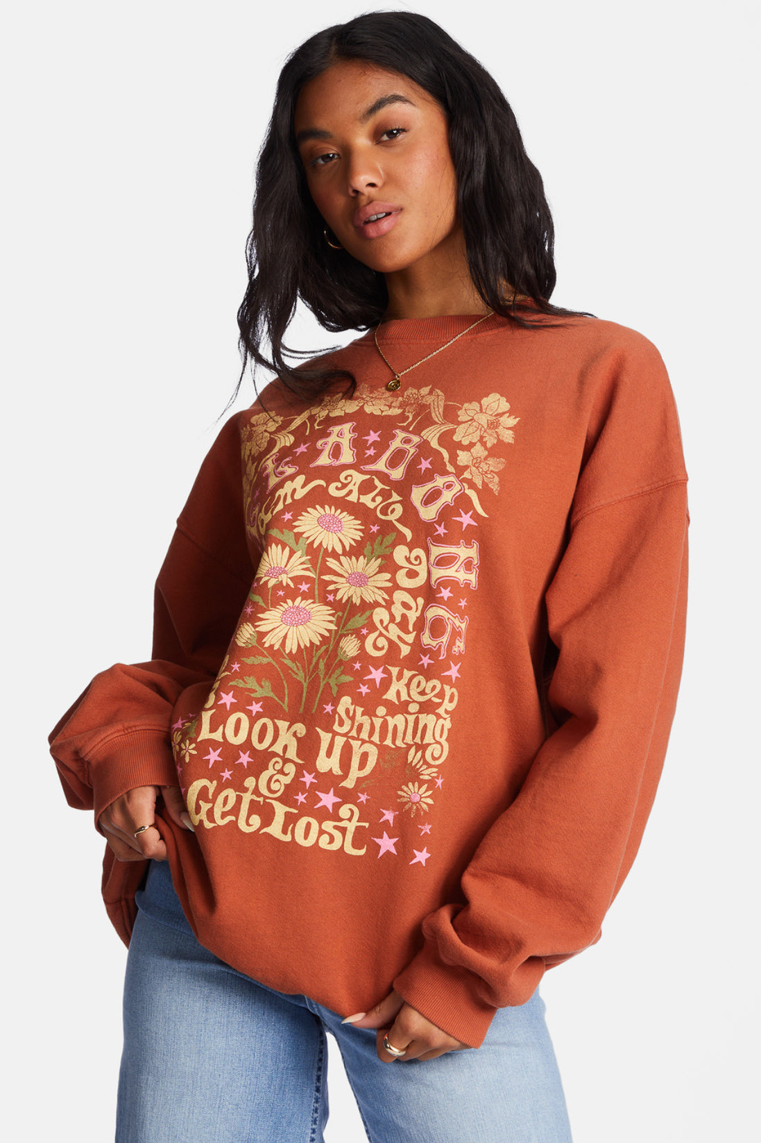 Ride In Oversized Crewneck Sweatshirt