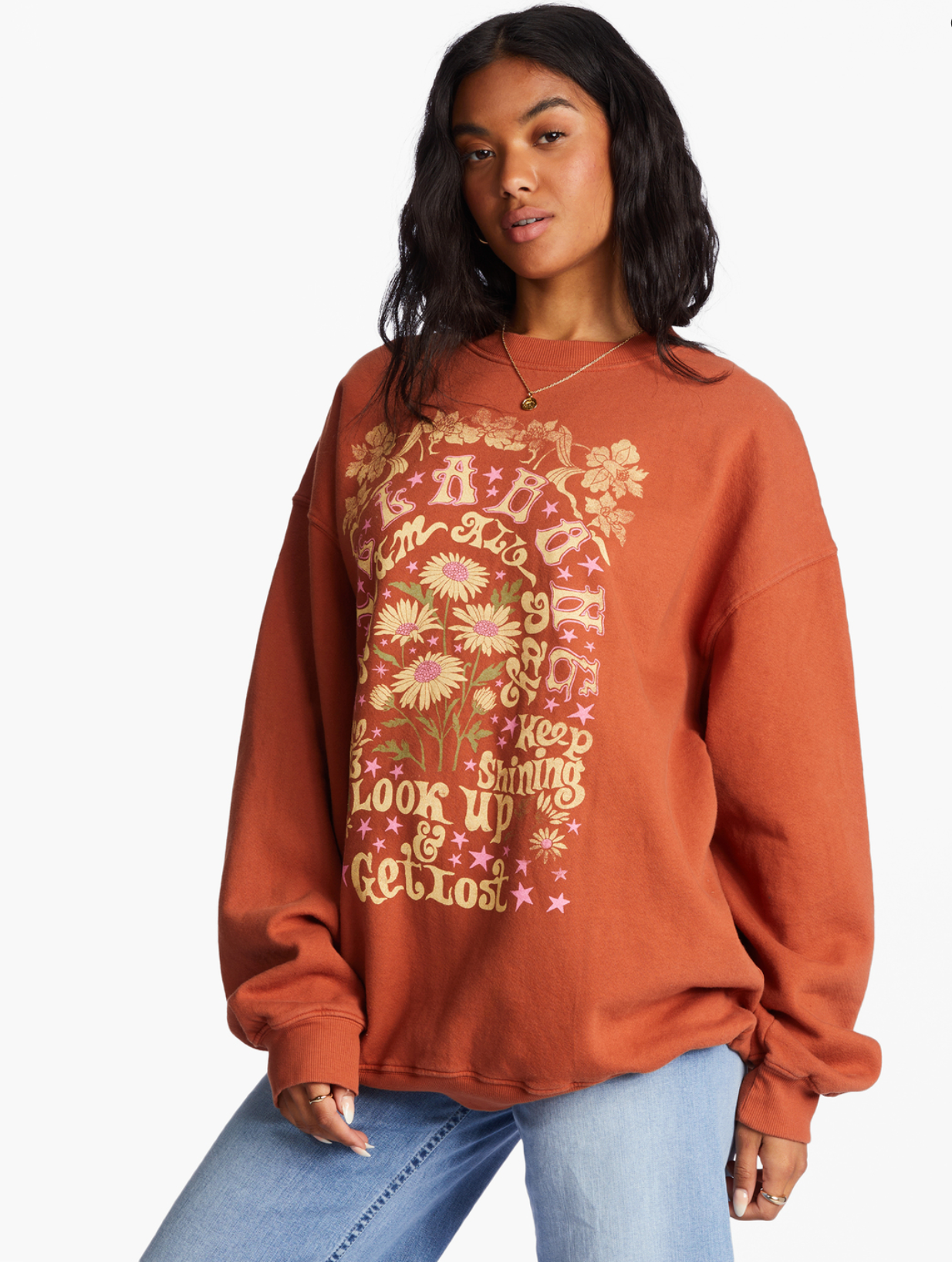 Ride In Oversized Crewneck Sweatshirt