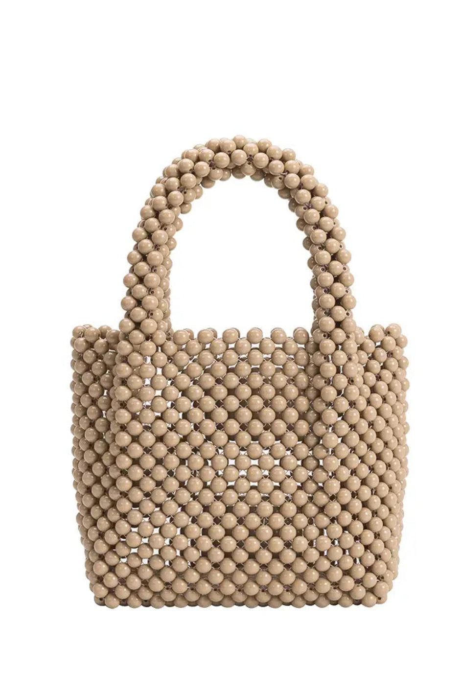 Melie Bianco - Amelia Beaded Bag - Nude