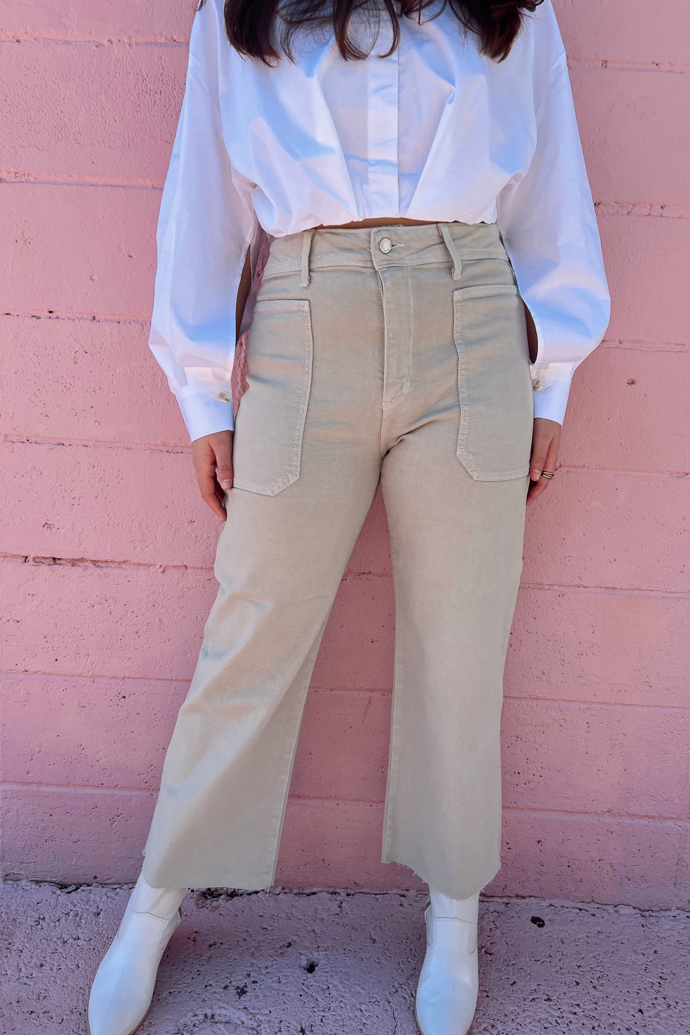 Nautical Wide-Leg Pants