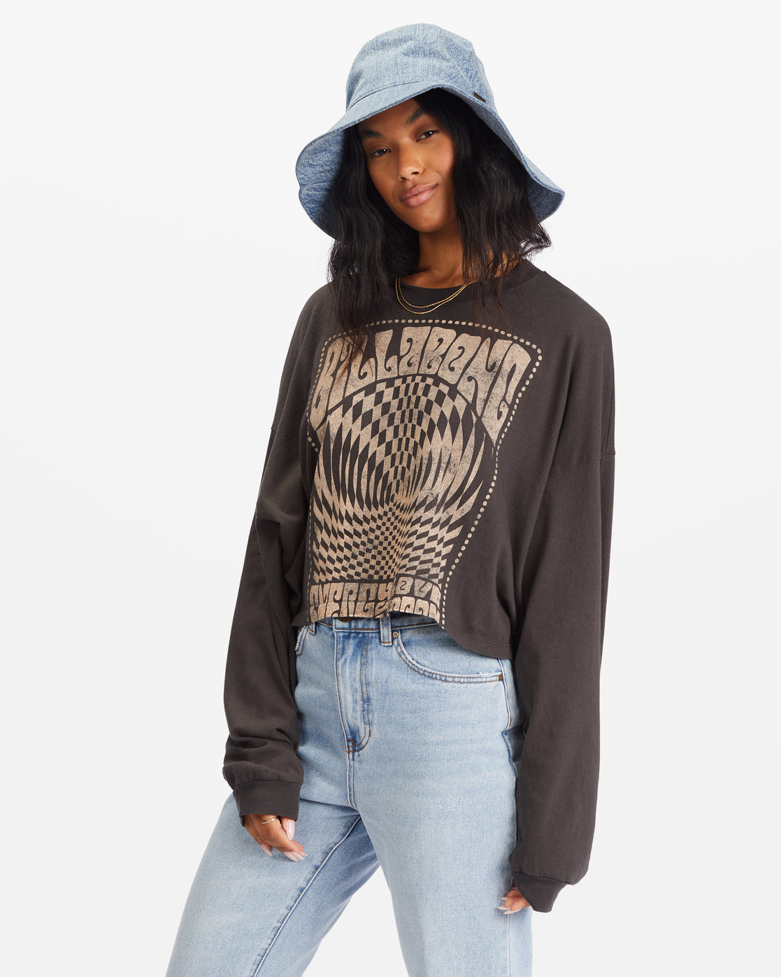 Go With The Flow Cropped Long Sleeve T-Shirt