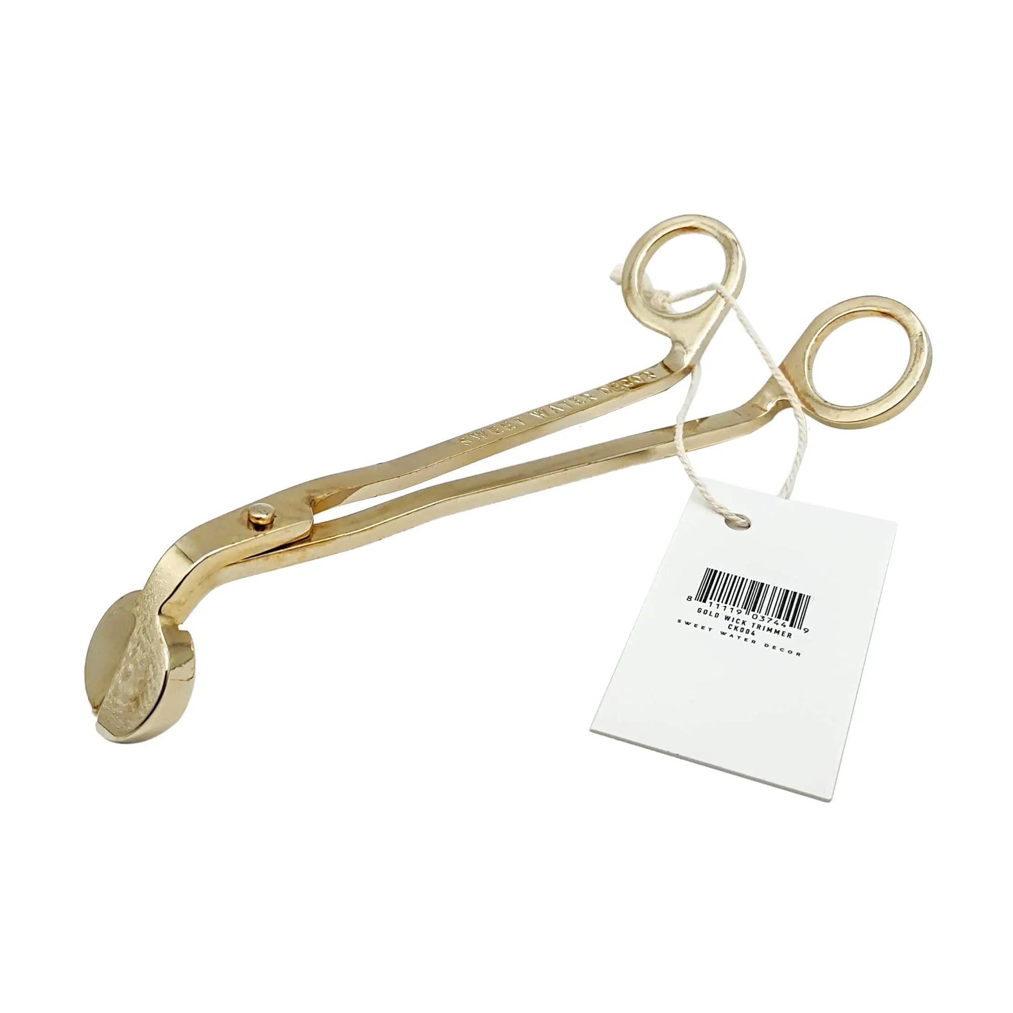 Gold Wick Candle Scissors