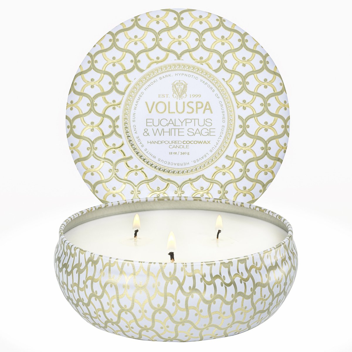 Voluspa 3 Wick Candle Tin (STORE PICK UP ONLY)