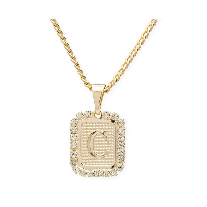 Bracha Royal Initial Card Necklace