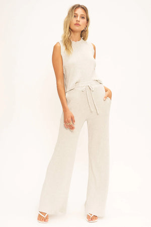 Joanna Rib Wide Leg Pant