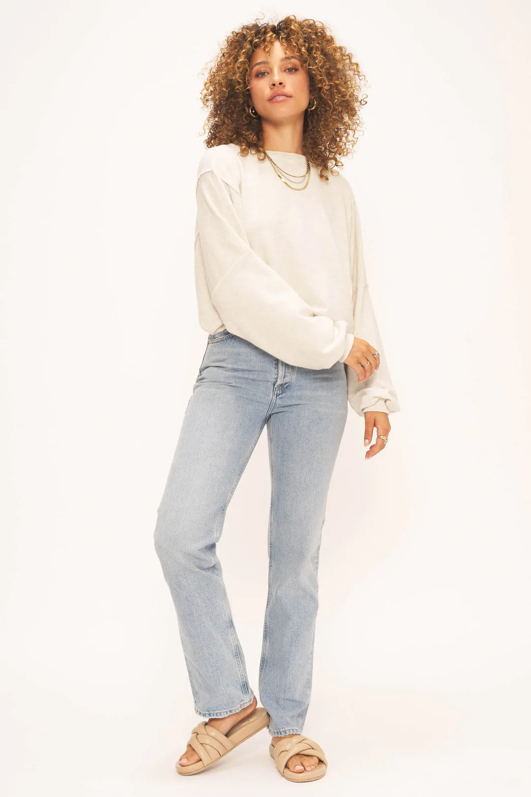 Mya Reversible Cozy Relaxed Long Sleeve