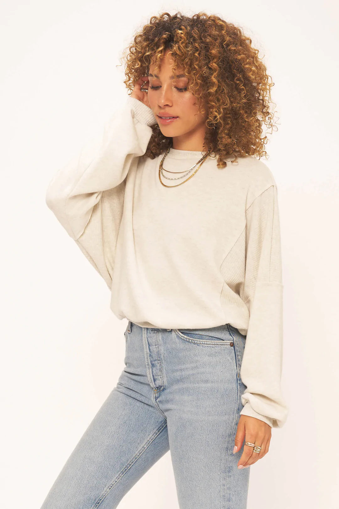 Mya Reversible Cozy Relaxed Long Sleeve