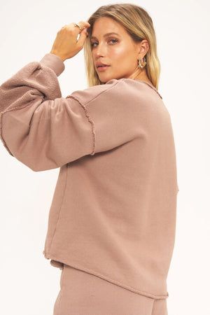 One Step Ahead Seamed Sweatshirt