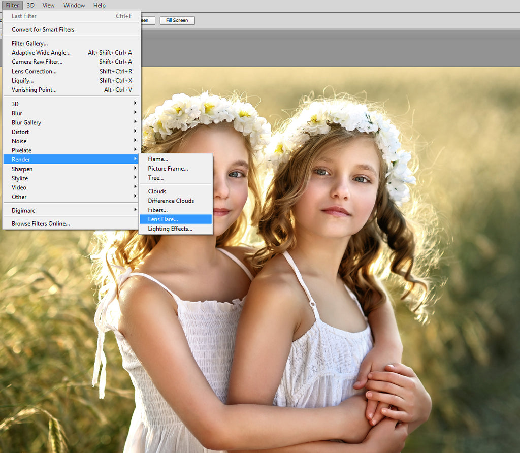 How to Use Photoshop's Lens Flare Filters