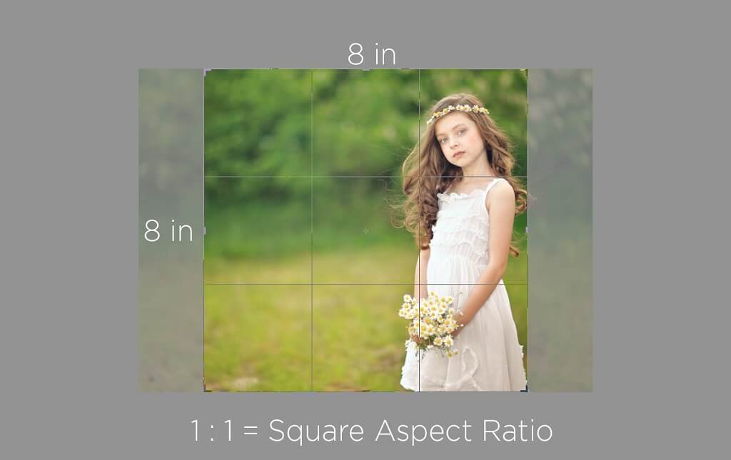 4x4 photo size example