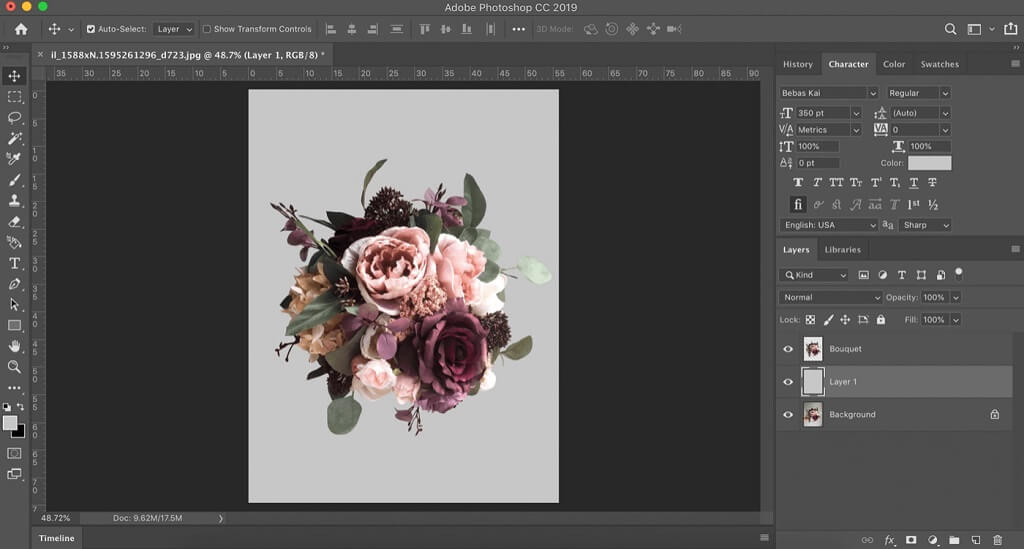 how to intertwine letters in photoshop