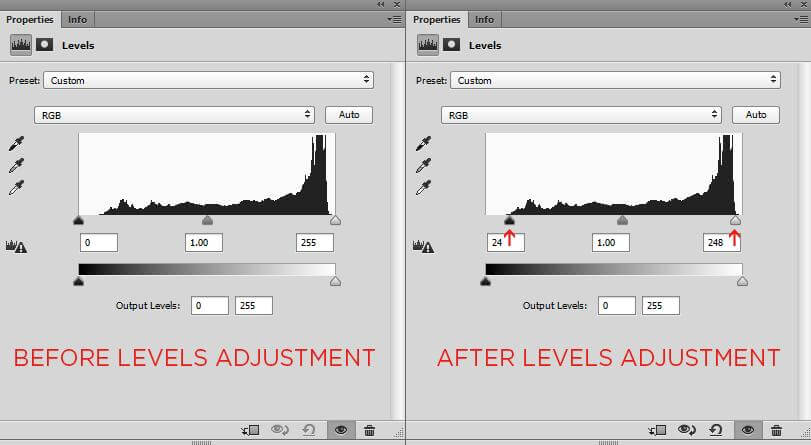 how to add contrast in photoshop