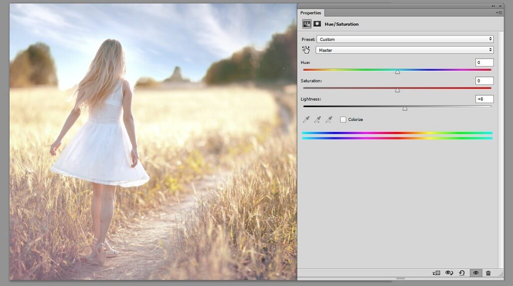 how to change saturation in photoshop