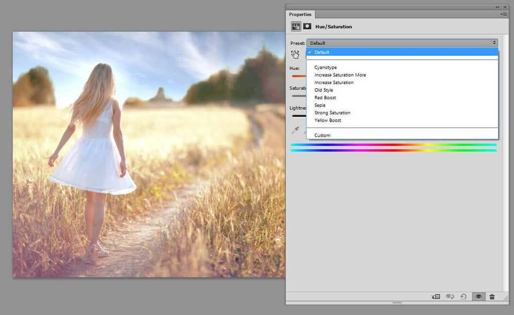 how to edit saturation in photoshop