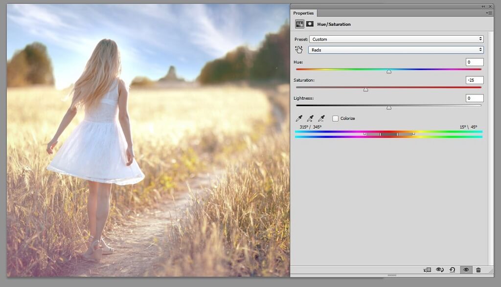 how to saturate in photoshop