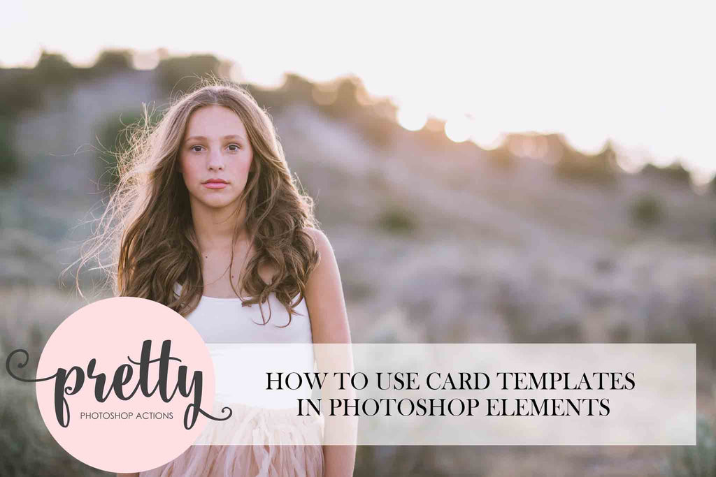How to Use Card Templates in Photoshop Elements