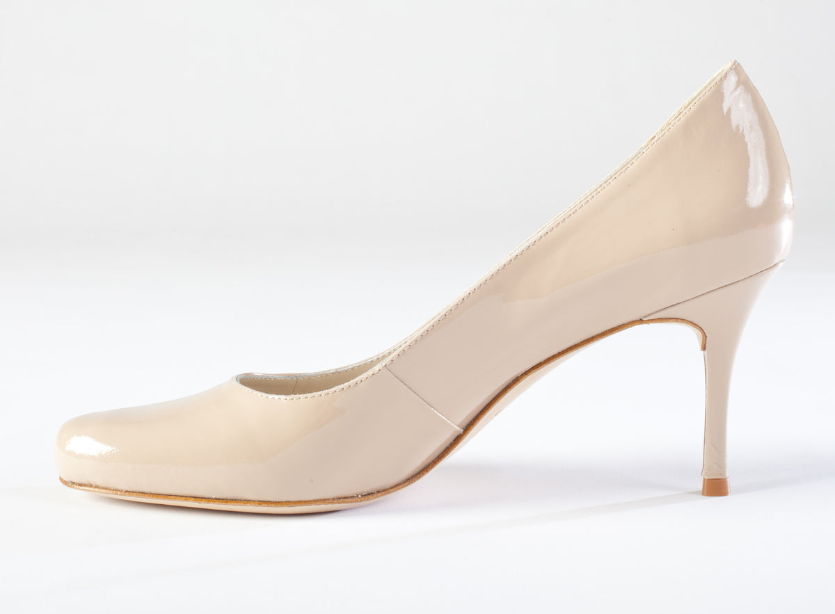 Andre steder Billy ged skak Large Size Nude Patent Leather 3 inch heel Pump – Zofie Shoes