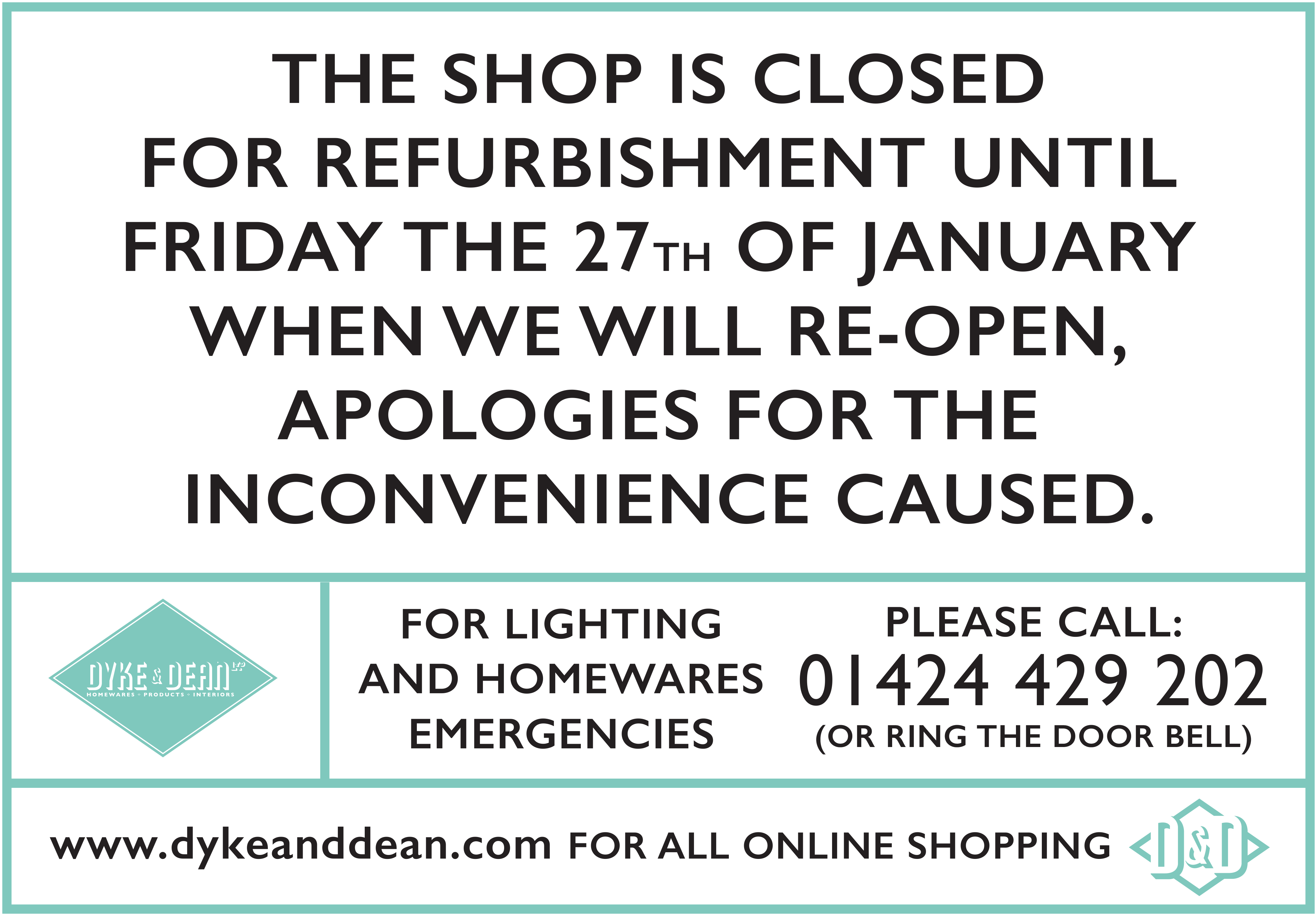 DYKE & DEAN SHOP REFURBISHMENT