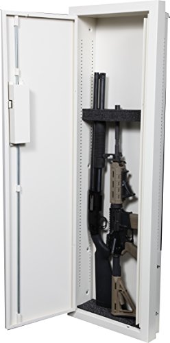V Line Closet Vault Ii Gun Safe In Wall Cabinet Off White His Perfect Gifts