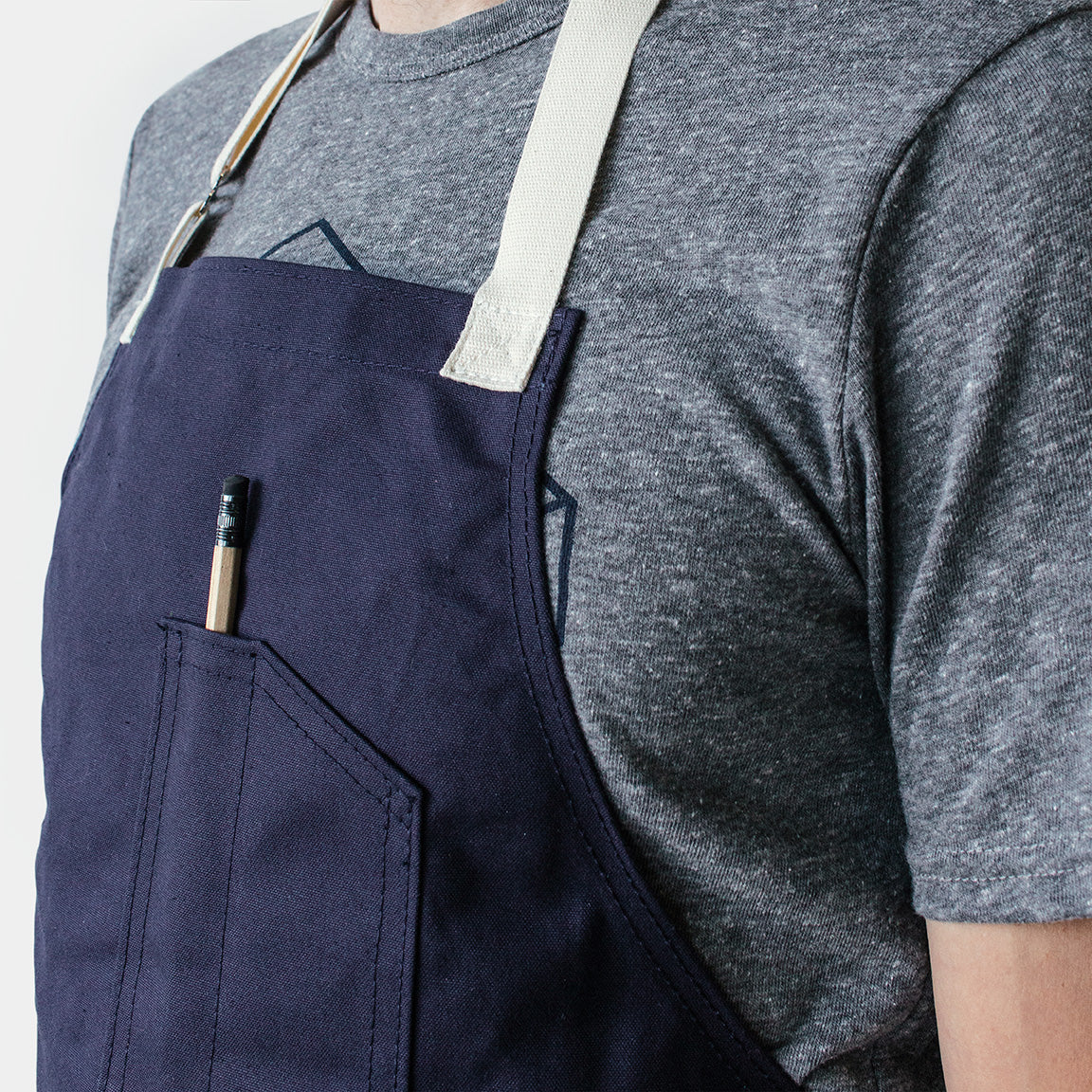 Winter Session Canvas Shop Apron - Navy