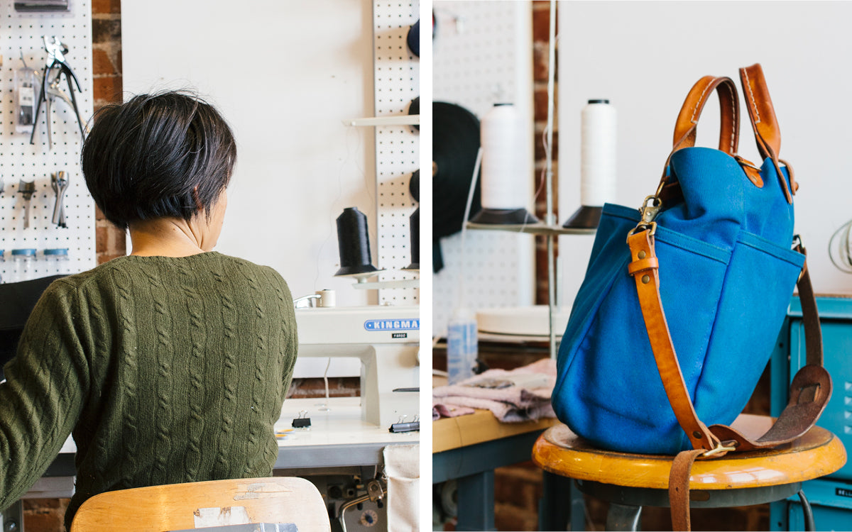 Winter Session Team Bio Canvas and Leather goods bags