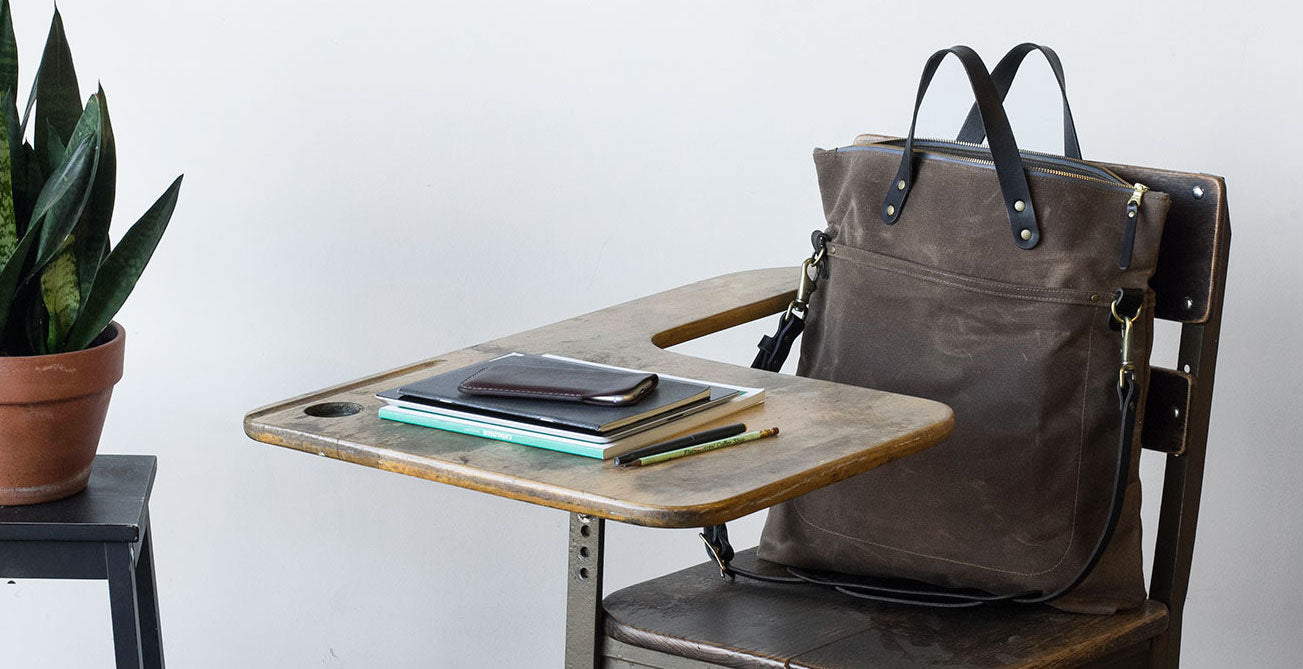 Waxed Canvas Felix Tote Bag | made in Denver by Winter Session