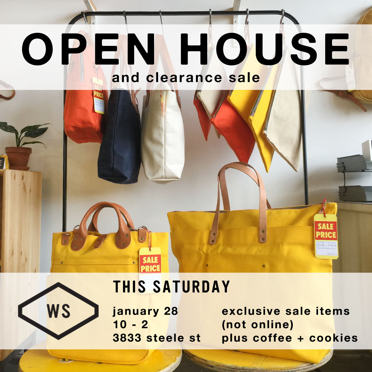 Winter Session Open House and Clearance Sale
