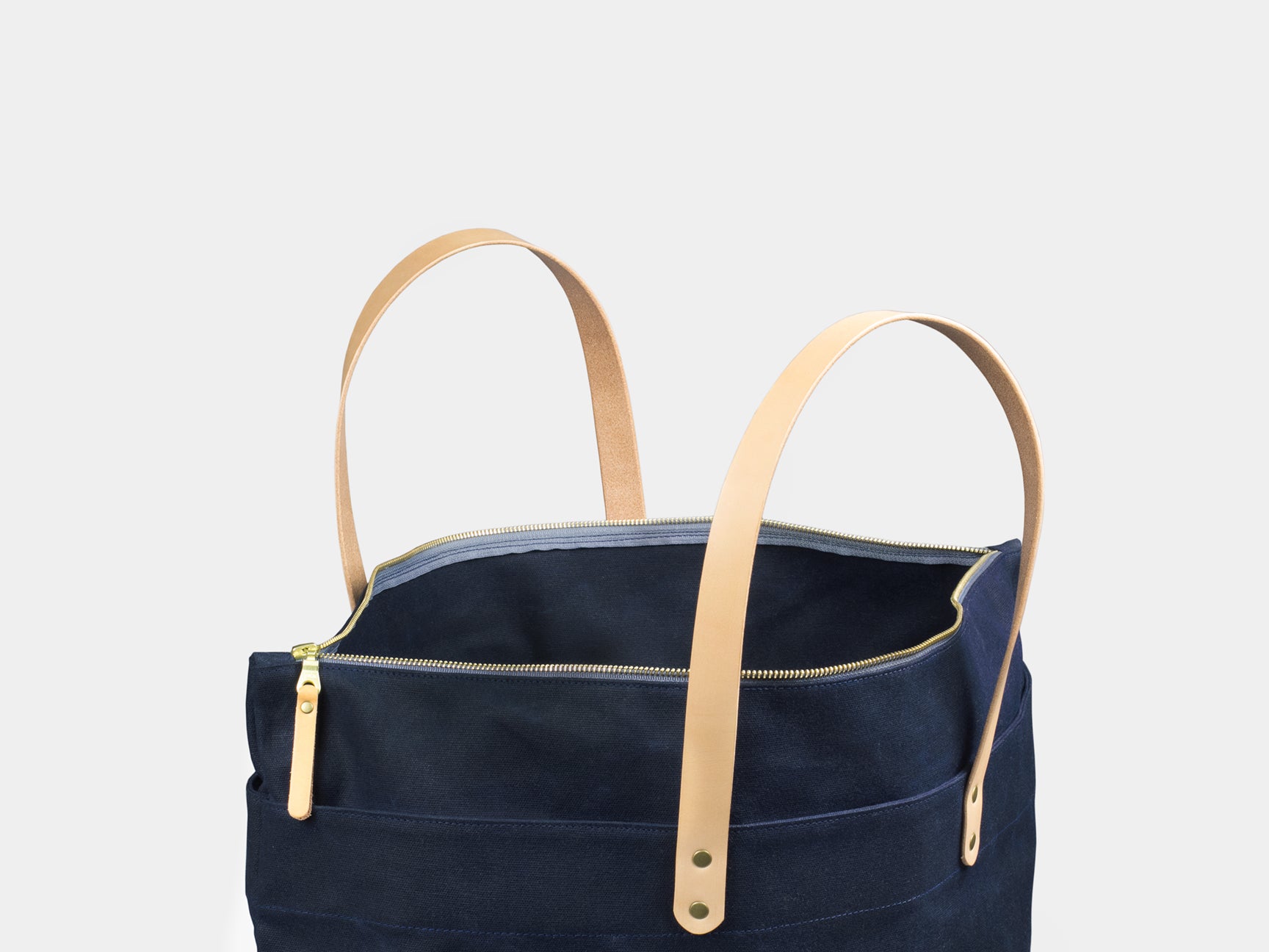 Winter Session Waxed Canvas Zip-Top Tote