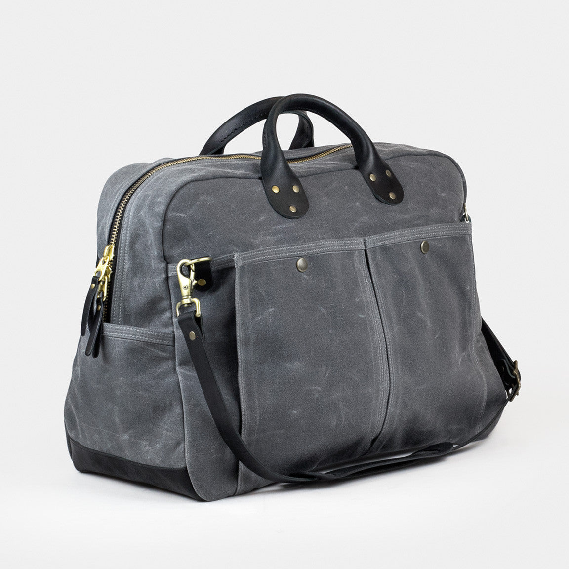 Waxed Canvas Weekender Bag – Winter Session