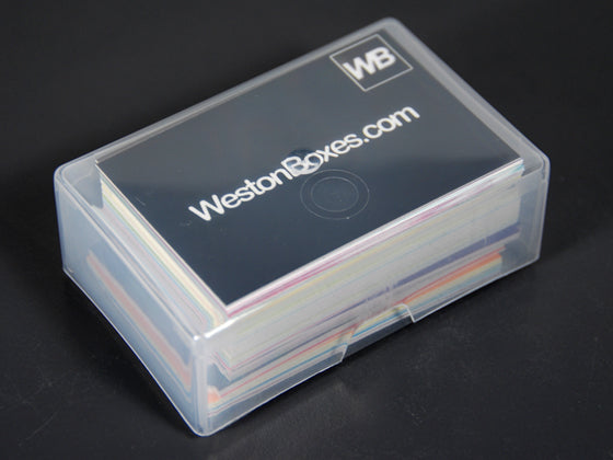 Plastic Business Card Boxes: To Hold 125 Business Cards