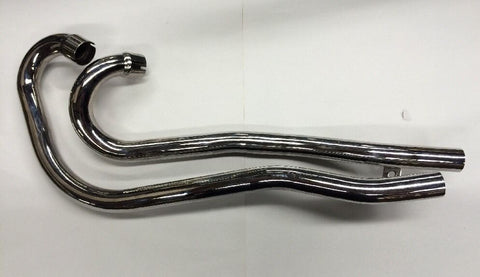 Exhaust Pipes 1969-1972 500 T100C Models, High Pipes for Triumph