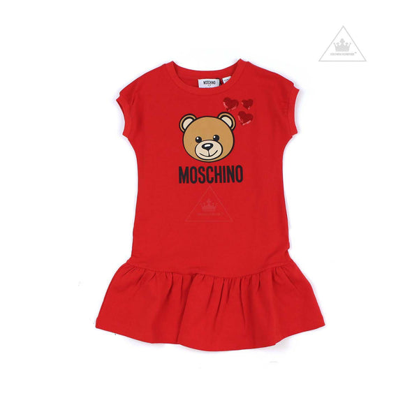 moschino baby red dress