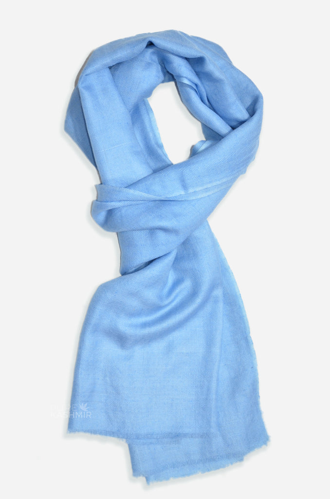 light blue cashmere scarf